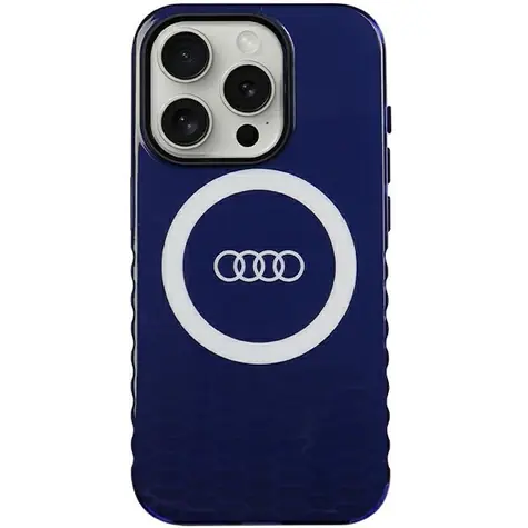 Audi IML Big Logo MagSafe kryt pro iPhone 15 Pro modrá / Kryt / MagSafe