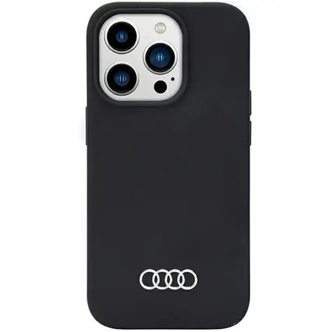 Audi Silicone iPhone 14 Pro černá / Kryt / Silikonový
