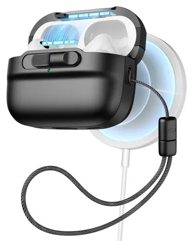 ESR Pulse Halolock černá / Pouzdro / Apple AirPods Pro 1/2 / MagSafe