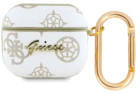 Guess 4G Hook bílá / Pouzdro / AirPods 3