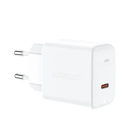 Acefast A21 GaN nabíječka bílá / USB-C / 30W / PD / QC 3.0
