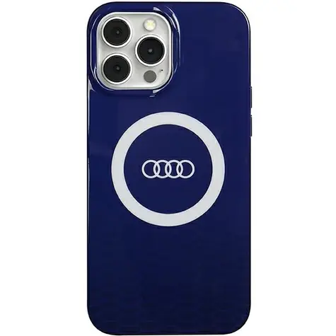Audi IML Big Logo modrá / Kryt s MagSafe / iPhone 13 Pro Max