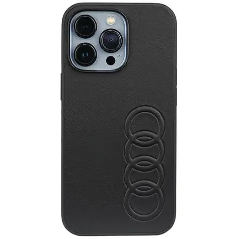 Audi Synthetic Leather kryt pro Apple iPhone 13/13 Pro černá / Zadní kryt