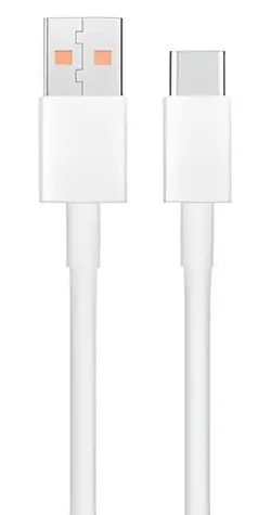 Xiaomi Original datový kabel USB-C bílá / Datový kabel / USB-C / 6A / 1m / Service Pack