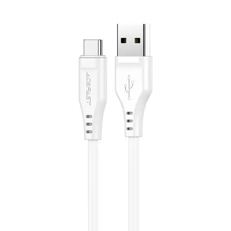 Acefast C3-04 bílá / Kabel / USB-C (M) - USB-C (M) / 1,2 m / 3A