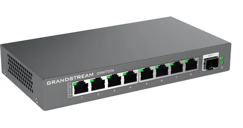 Grandstream GWN7701M / Switch / Unmanaged / 8x 2,5GbE RJ45 / 1x SFP+