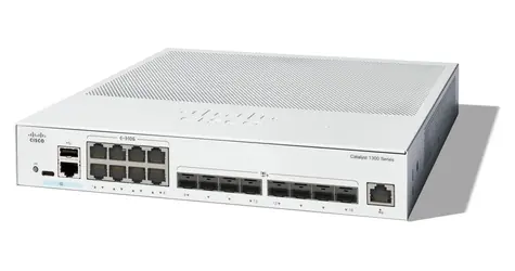 Cisco Catalyst C1300-16XTS / Switch / Managed / 8x 10GbE RJ-45 / 8x SFP+ / Do racku
