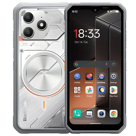 Blackview FORT 100 8+128GB stříbrná / Odolný telefon / 6,56" HD+ / 5000 mAh / IP68