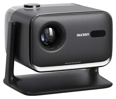 Aurzen Boom Mini černá / Projektor / LED / FHD 1920x1080 / 500 ANSI / Wi-Fi / Bluetooth / Google TV
