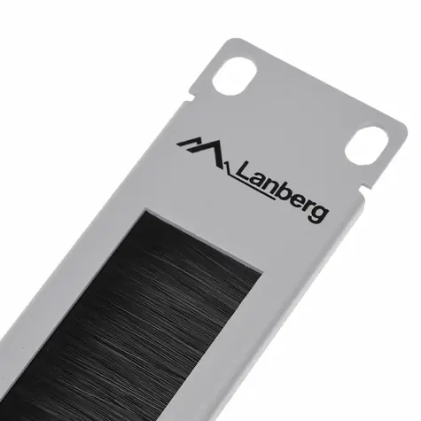 Lanberg AK-1101-S šedá / Kartáčový panel / 19" / 1U / 482,6x44,2x8,5 mm