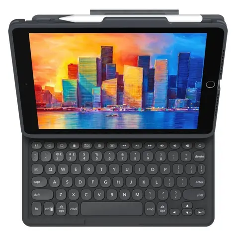 ZAGG Pro Keys šedá / Klávesnice / Apple iPad 10,9" (10. gen.) / severské rozložení / podsvícená