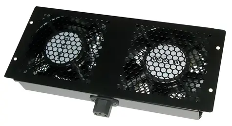 XtendLan Ventilační jednotka pro TELCO rozváděče / Ventilační jednotka / 2x ventilátor / hloubka 600-1200 mm
