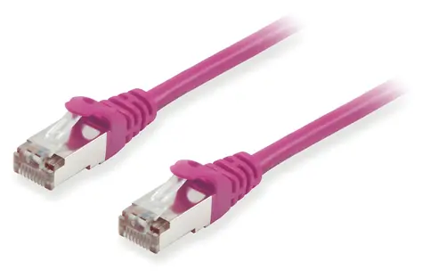 Equip S/FTP CAT6A 20m fialová / Patch kabel / RJ45-RJ45 / LSZH / PoE+