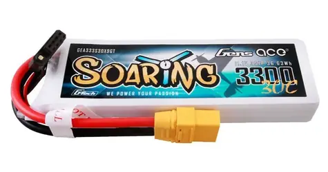 Gens ace G-Tech Soaring / LiPo baterie / 3300 mAh / 11,1 V 3S / 30C / XT90