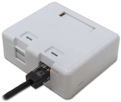 XtendLan / Zásuvka / 2x RJ-45 / Cat5e / UTP / na zeď / spodní vývod