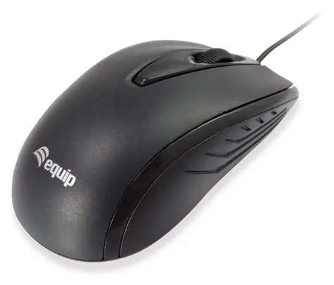 Equip Kompaktní myš černá / Myš / Drátová USB / 1000 DPI / Obouruční