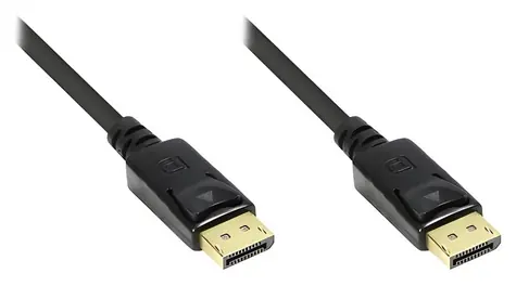 Good Connections DP1.2 kabel černá / DisplayPort kabel / 5 m / 2560x1600 px / 10,8 Gbit/s