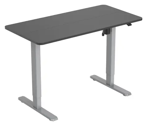 Equip Elektricky nastavitelný stůl černá / Stůl / elektrický zdvih / nosnost 70 kg / výška 68-118 cm / deska 120x60 cm