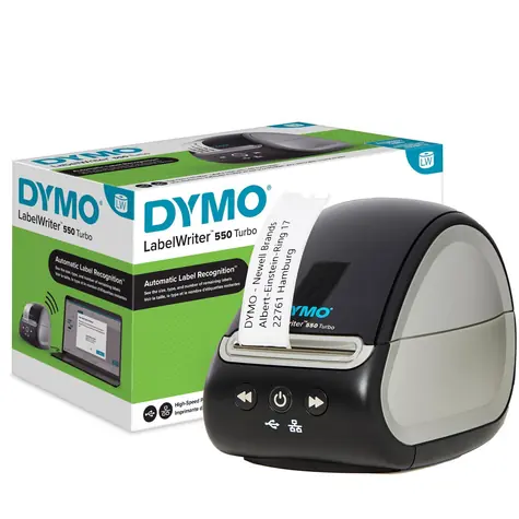 Dymo LabelWriter 550 Turbo / Tiskárna samolepicích štítků / USB / Ethernet / až 90 štítků/min