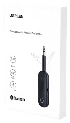 Ugreen CM403 černá / Bluetooth přijímač a vysílač / Jack 3.5 mm / Bluetooth 5.0