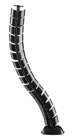 Equip Kabelový organizér pod stůl černá / Kabelový organizér / dvoukanálový / 730x126x63 mm