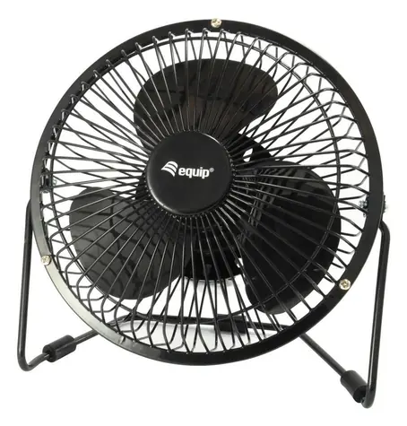 Equip Stolní ventilátor USB černý / Ventilátor / 15 cm / USB / Tichý chod / kabel 1,5 m