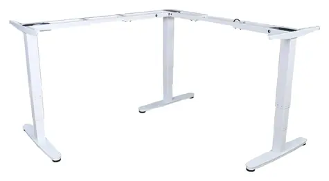Equip Elektrický rám stolu Triple Motor L-tvar bílá / Rám stolu / výškově nastavitelný / nosnost 150 kg / kov