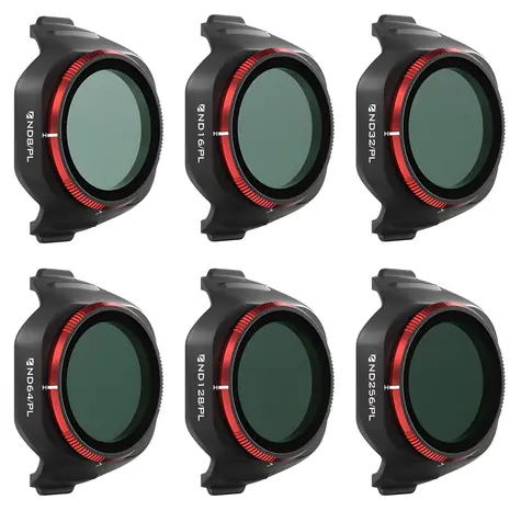 Freewell Bright Day pro DJI Mini 5 Pro / Sada filtrů / 6 ks / ND8/PL–ND256/PL / CNC hliníkový rámeček