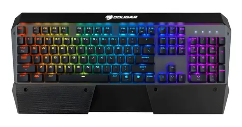 COUGAR Attack X3 RGB černá / Herní klávesnice / Cherry MX Silver / RGB podsvícení / N-Key Rollover / EN layout