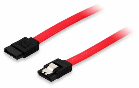 Equip SATA kabel 7-pin - 7-pin červený / SATA kabel / 0,5 m / 3Gbps