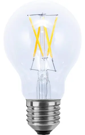 Segula 55327 / LED žárovka E27 / A-tvar čirá / 3,2W / 330lm / 2700K / stmívatelná