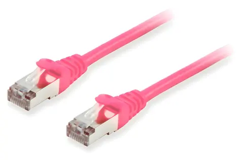 Equip Cat6A S/FTP růžová / Patch kabel / RJ45-RJ45 / 2 m / LSZH / PoE+