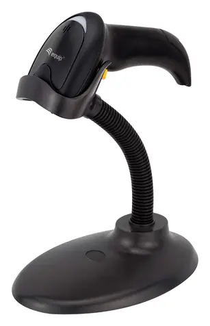 Equip 2D čtečka čárových kódů černá / Čtečka čárových kódů / 1D/2D / USB / se stojánkem / IP54