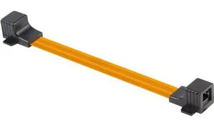 Lanberg Průchodka RJ45 Cat.5e 17 cm / Průchodka / RJ45-RJ45 / Cat.5e