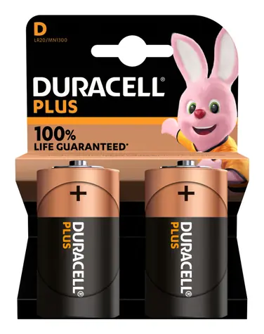 Duracell Plus C (LR14) / Baterie / 1,5 V / alkalická / 2 ks