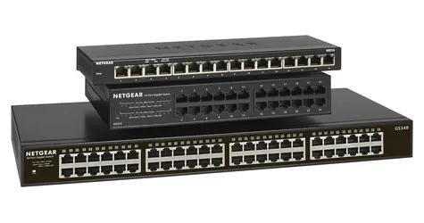 Netgear GS348-100EUS / Switch / 48x Gigabit / Unmanaged / Rackmount