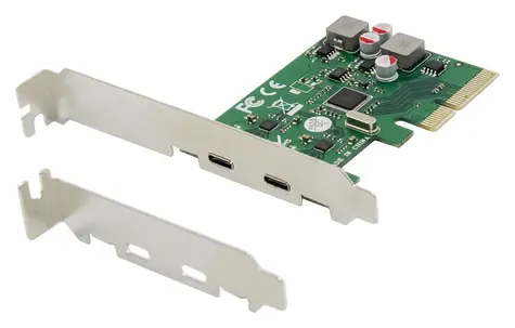 Conceptronic / Řadič / PCI Express / 2x USB-C 3.2 Gen 2 / 10 Gbit/s