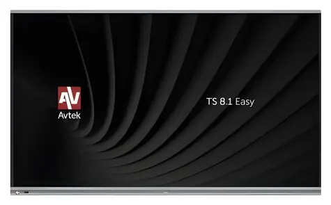75" Avtek TS 8.1 Easy černá / Interaktivní dotykový panel / 4K UHD / Android 13 / 20 bodů multi-touch / OPS slot