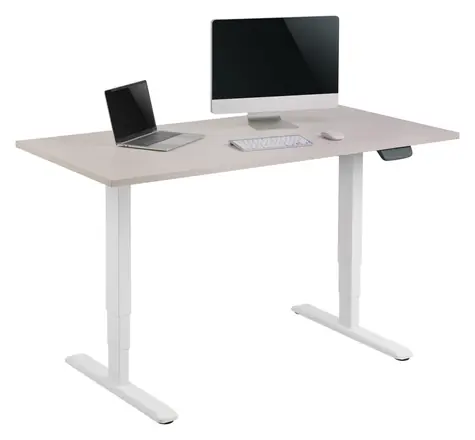 Equip Elektrická podnož stolu Dual Motor bílá / Podnož stolu / nosnost 125 kg / výška 62-128 cm / šířka 100-170 cm