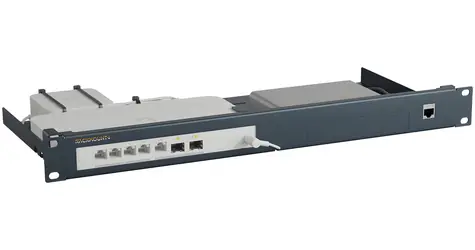 Rackmount.IT RM-UB-T9 modrá / Montážní rámeček / 19" / 1U / UCG-FIBER, UCK-G2-PLUS, UXG-FIBER