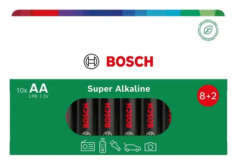 Bosch LR6SA10B/00 Super Alkaline / Baterie / AA (LR6) / Alkalická / 1,5 V / 10 ks