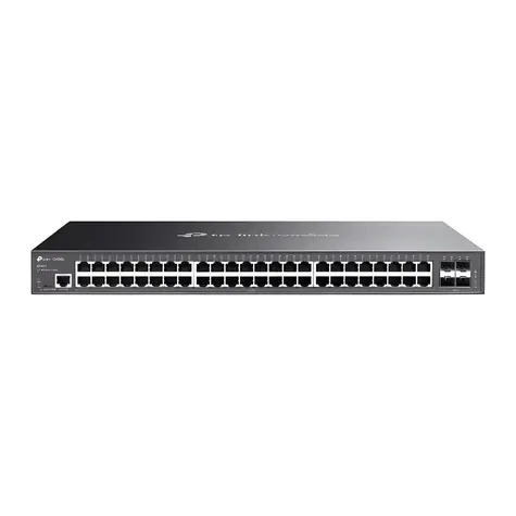 TP-Link TL-SG3452 / Switch / Managed L2+ / 48x GLAN / 4x SFP / Fanless / Omada SDN