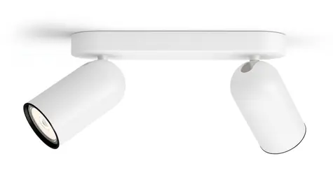 Philips Pongee bílá / Bodové svítidlo / 2x GU10 / 5,5W / bez zdroje / IP20