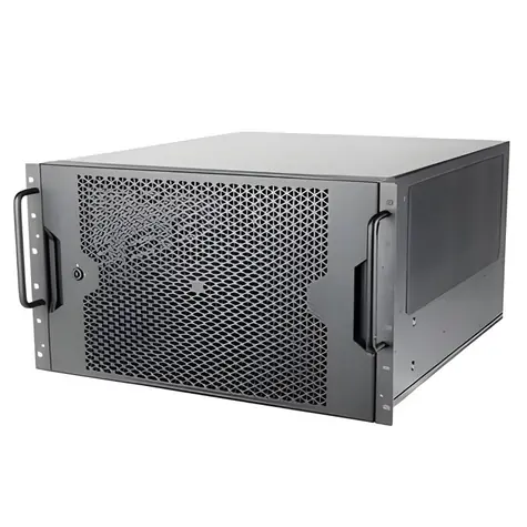 SilverStone SST-RM61-312 černá / Serverová skříň / 6U / E-ATX / 12x hot-swap 3,5" / USB-C