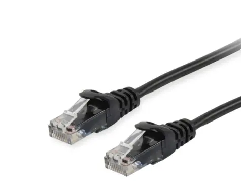 Equip Cat6 černá / Patch kabel / U/UTP / RJ-45 / 1,5 m / PVC