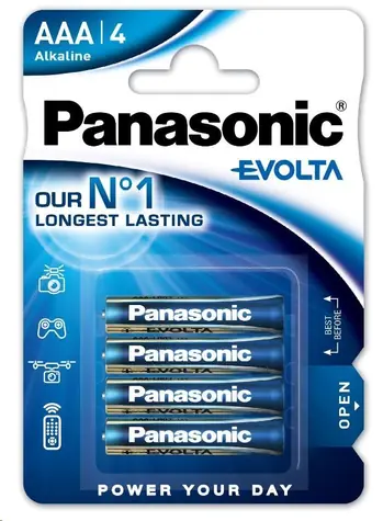 Panasonic Evolta Platinum LR03EGE/4BP / Alkalická baterie / AAA / 1,5V / 4 ks / Blistr
