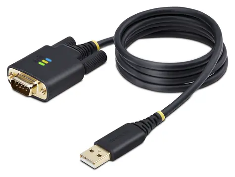 StarTech adaptér USB-A na RS232 DB9 / Adaptér / 1 m / FTDI IC / vyměnitelné šrouby/matice