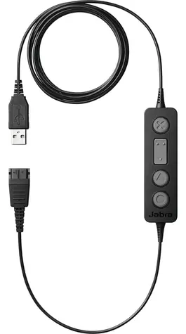 Jabra Link 260 černá / Ovladač k náhlavní soupravě Jabra / QD-USB / MS