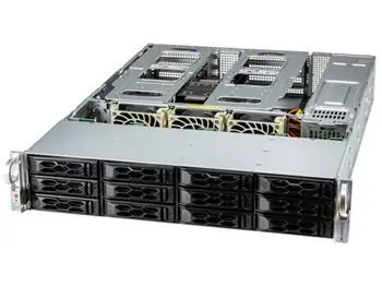 Supermicro SuperServer 521C-NR / Server / 2U / 12x SATA (2x NVMe) / 16x DDR5 / IPMI / rPS 80+ Titanium