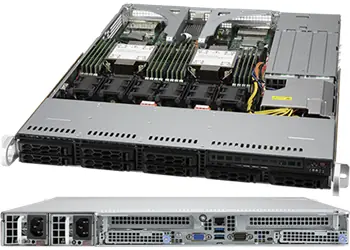 SUPERMICRO 120C-TR / 1U server / 2x Socket P+ / 8x SFF / 16x DDR4 / 2x PCIe4 x16 / IPMI / rPS 80+ Platinum
